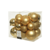 Lichtgoud kerstballen (26 stuks)